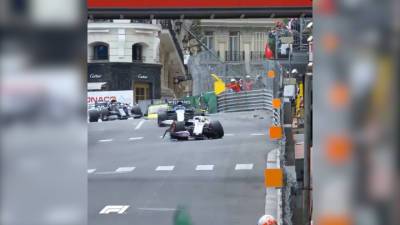 Шумахер-младший разбил болид Haas на Гран-при Монако. Видео
