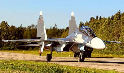 Два летчика в Крыму катапультировались из истребителя Су-30СМ