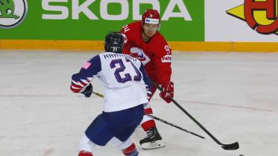 Дубль Бурдасова помог России разгромить Великобританию в матче ЧМ по хоккею