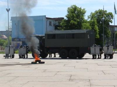В Сумах тероборона и полиция провели учения по противодействию захвата органов власти