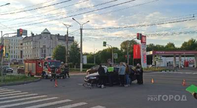 В Новочебоксарске иномарка сбила велосипедиста