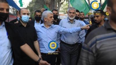 Несмотря на угрозы Ганца: главарь ХАМАСа появился на публике