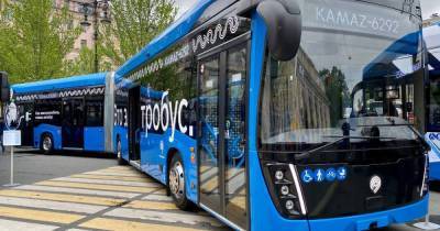 В Москве протестируют новый электробус-гармошку