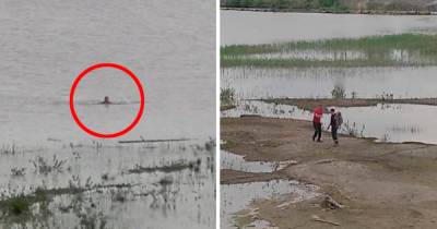 На Урале спасли мужчину, который застрял в песке на середине водоема