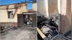 Пожар в частном доме уничтожил три соседних на Сергели
