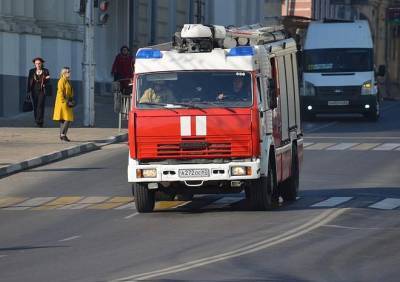 В центре Рязани произошел пожар в пятиэтажном доме