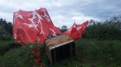 На западе Украины упал воздушный шар с пассажирами, один человек погиб