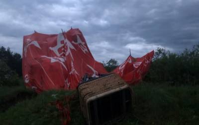 В Хмельницкой области упал воздушный шар с пассажирами