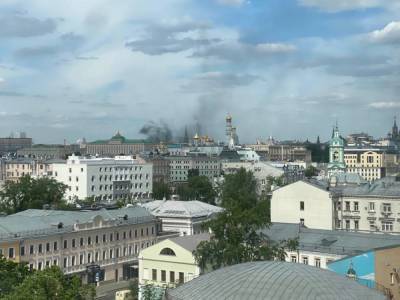 В центре Москвы произошёл пожар