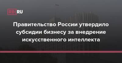 Правительство России утвердило субсидии бизнесу за внедрение искусственного интеллекта