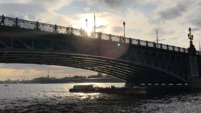 В МЧС прокомментировали сообщения о "столкновении" теплохода с мостом в Петербурге