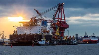 Российское судно возобновило работы по «Северному потоку — 2» в водах Германии