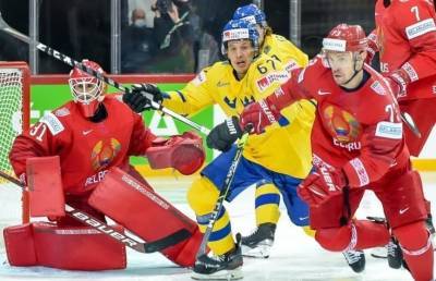 Хоккеисты Беларуси одержали первую победу на чемпионате мира в Риге, повержены шведы