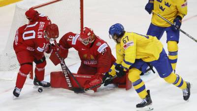 Белоруссия обыграла Швецию в матче ЧМ-2021 по хоккею
