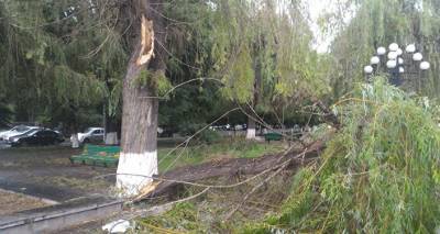 Мощный ветер в Армении повредил дома и линии электропередачи