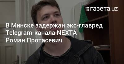 В Минске задержан экс-главред Telegram-канала NEXTA Роман Протасевич