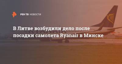 В Литве возбудили дело после посадки самолета Ryanair в Минске