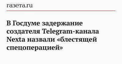 В Госдуме задержание создателя Telegram-канала Nexta назвали «блестящей спецоперацией»