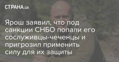 Дмитрий Ярош - Ярош заявил, что под санкции СНБО попали его сослуживцы-чеченцы и пригрозил применить силу для их защиты - strana.ua