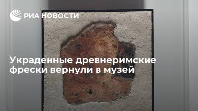 Украденные древнеримские фрески вернули в музей