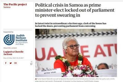 Политический кризис начался в Самоа при попытке бескоровного переворота