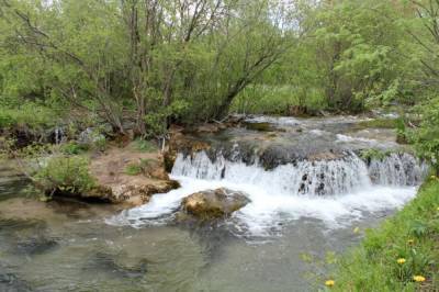 Александр Дрозденко поделился кадрами водопада на Симоновском ручье