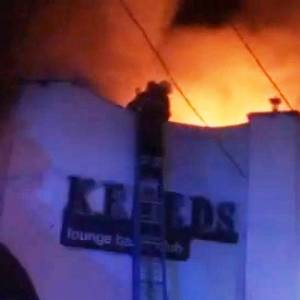 В Каменец-Подольском произошел пожар в ночном клубе. Фото. Видео