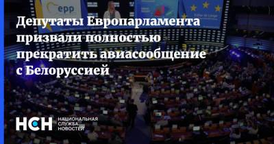 Депутаты Европарламента призвали полностью прекратить авиасообщение с Белоруссией