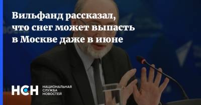 Вильфанд рассказал, что снег может выпасть в Москве даже в июне