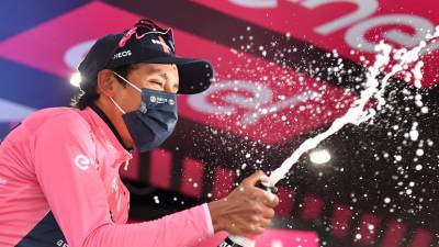 Берналь стал победителем 16-го этап «Джиро д’Италия»