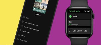 Spotify добавила в часы Apple Watch возможность офлайн прослушивания музыки и подкастов