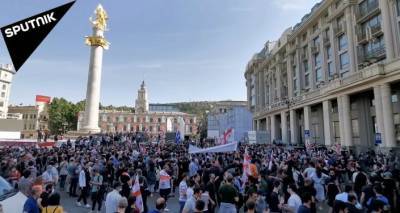 Протесты в Грузии против Намахвани ГЭС: акция охватила центр Тбилиси - видео