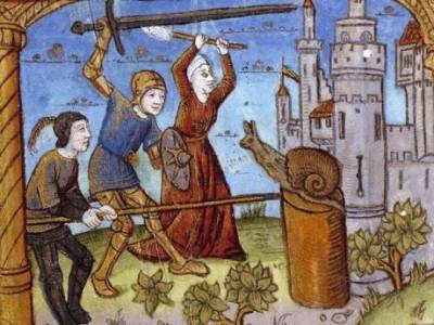 Почему на средневековых рисунках рыцари сражаются с улитками?