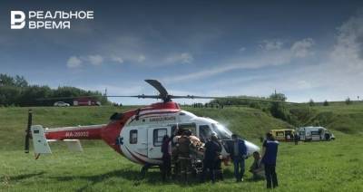 В Татарстане вертолет санавиации РКБ впервые забрал пострадавшего в ДТП в клинику