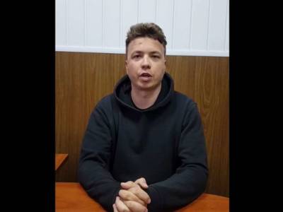 Видеообращение Протасевича из СИЗО опубликовало МВД Беларуси