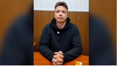 Появилось первое видео с Романом Протасевичем после задержания (+видео)