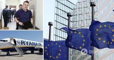 Задержание Протасевича: ЕС заморозил €3 млрд помощи и запретил полеты белорусских авиакомпаний