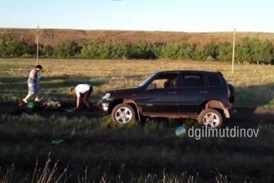В Башкирии мотоциклист едва не погиб в ДТП с автомобилем