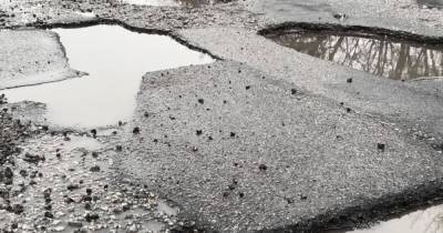 Ноу-хау в борьбе с дорожными ямами: под Днепром дороги починили травой
