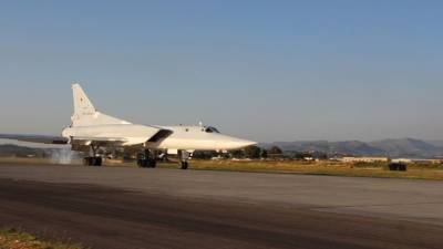 Дальние бомбардировщики Ту-22М3 впервые прибыли на авиабазу Хмеймим — видео