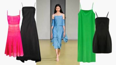 Платье на тонких бретельках с квадратным вырезом — обязательная покупка для любителей минимализма этим летом