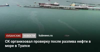 СК организовал проверку после разлива нефти в море в Туапсе - kubnews.ru - Краснодарский край - Туапсе - Следственный Комитет