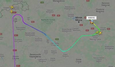 Показали трех людей, которые были на самолете Ryanair, но сошли в Минске