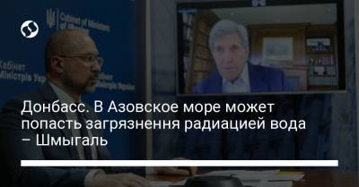 Донбасс. В Азовское море может попасть загрязнення радиацией вода – Шмыгаль