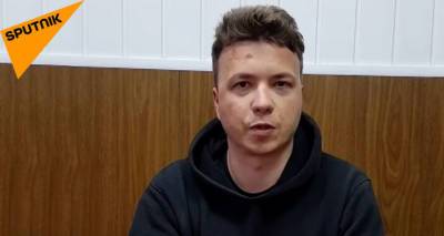 Роман Протасевич дал признательные показания – первое видео после задержания