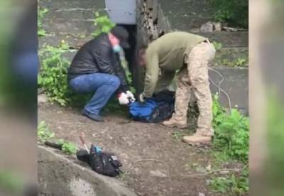 В центре Киева обнаружен тайник с гранатометом, взрывчаткой и боеприпасами