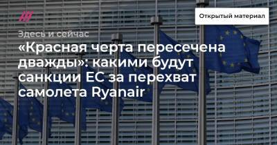 «Красная черта пересечена дважды»: какими будут санкции ЕС за перехват самолета Ryanair