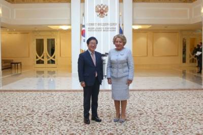 Председатель Совета Федерации провела встречу с Председателем Национального собрания Республики Корея