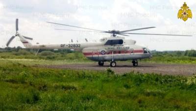 Вертолет МЧС доставил пациента из Нелидово в Тверь