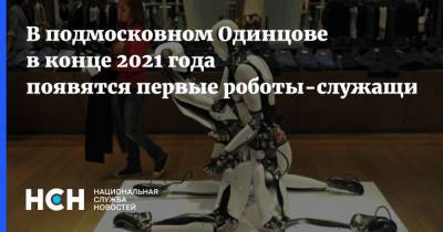 В подмосковном Одинцове в конце 2021 года появятся первые роботы-служащие